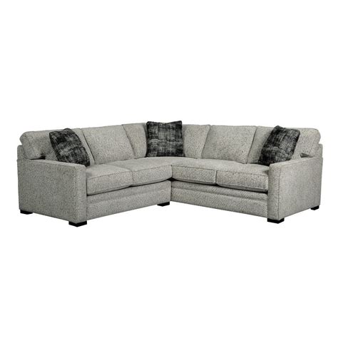 Contemporary Gray 2 Piece Sectional Sofa With Rc Willey 2 Piece