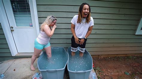 Extreme Ice Bath Challenge Insanely Cold Youtube