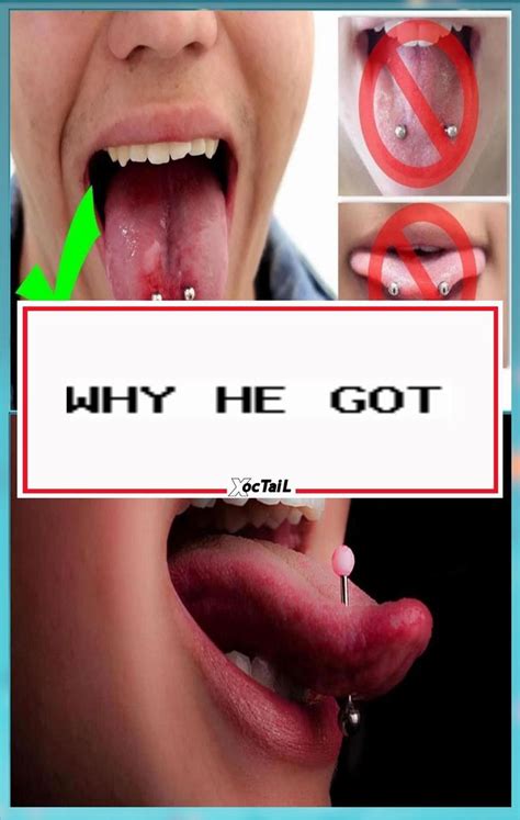 Slip Of The Tongue 5 Signs Of A Tongue Piercing Infection Why He Got 2 Tongue Piercings Instead