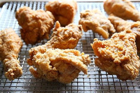 Using a slotted spoon, transfer chicken to a wire rack set in a this recipe had bomb flavor! Its the weekend! Hopefully it has fried chicken on your menu. I always thought it took all day ...
