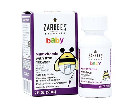Zarbees Naturals Baby Multivitamin With Iron As Low As 422 Shipped