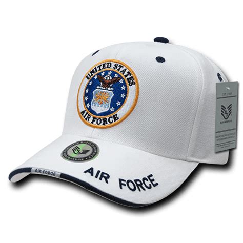 Us Air Force Official White Military Caps Hats