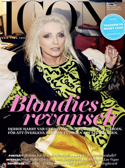 Debbie On The Cover Of Icon Magazine Photographed In New York On 12 31 13 Blondie Debbie