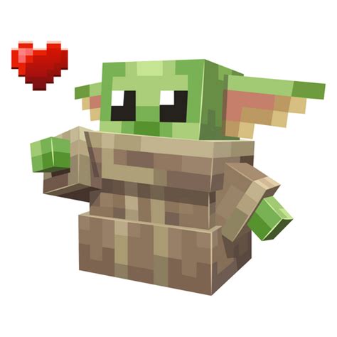 Minecraft Baby Yoda Sticker Minecraft Skins Star Wars Minecraft Baby