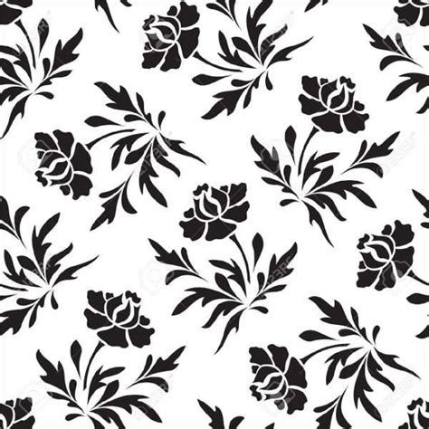 Black Simple Floral Patterns Hand Embroidery Art With Simple Stitches