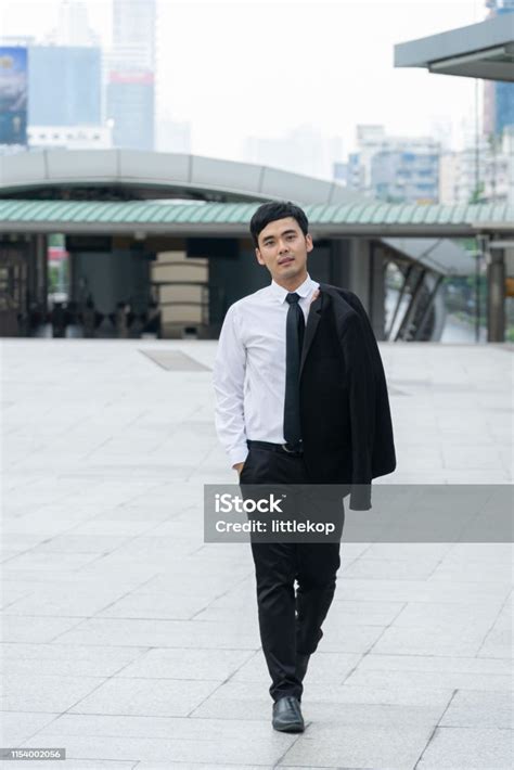 Asian Business Man Wearing Black Suit Stock Photo Download Image Now