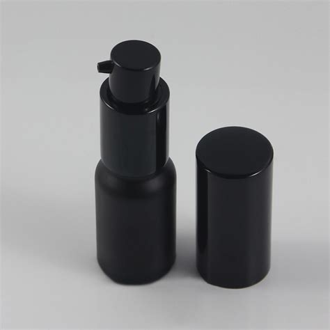 Wholesale 50pcs 10 Ml Glass Black Frost Lotion Empty Bottle With Black