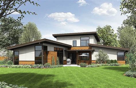 Plan 69615am Modern Master Up House Plan Contemporary House Plans