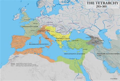 The Roman Tetrarchy Map And Civil Wars 2024