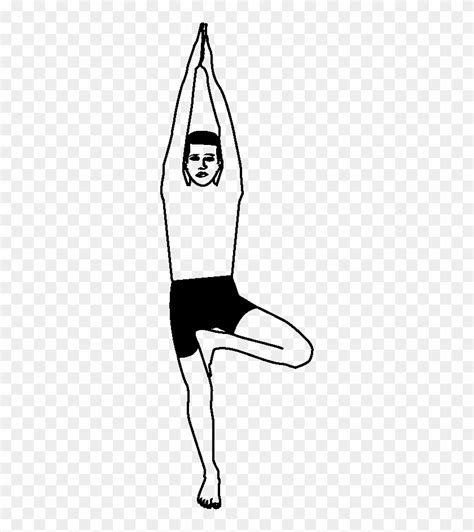 Vrksha Tree Vrikshasana Black And White Free Transparent Png