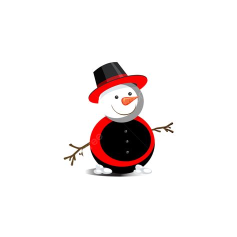Black Hat Snowman Christmas Background Black Hat Snowman Christmas Background Png And Vector