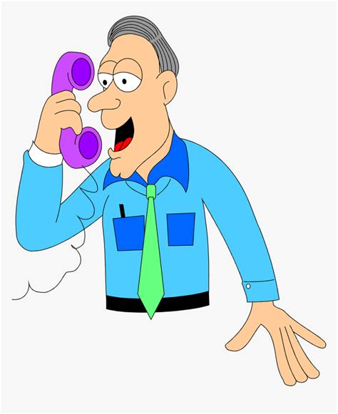 People Clipart Stock Illustration Telephone Talking On The Phone Clipart Hd Png Download