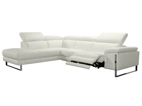 Pour un confort optimal, les canapés de relaxation disposent d'un système permettant de relever les jambes et d'incliner le dossier. Canapé d'angle relax électrique en cuir gris ou blanc ...