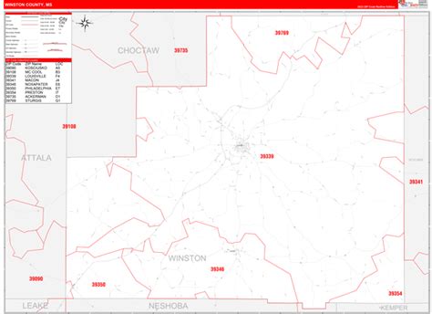Maps Of Winston County Mississippi