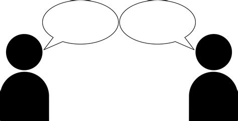 Free Conversation Clipart Black And White Download Free Conversation