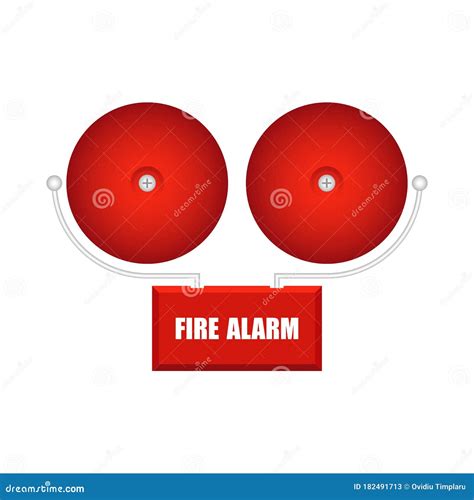 Set Of Fire Alarms Vector Illustration Isolated Stock Vector Illustration Of Alarm Realistic