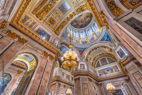 Saint Petersburg Russia Inside Interior Of Saint Isaac S Cathedral