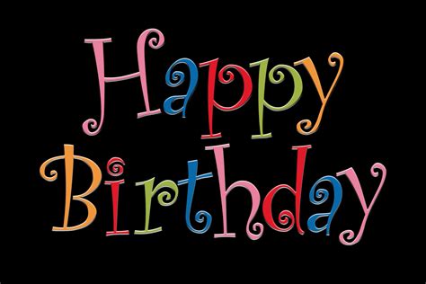 Happy Birthday Greetings Background Free Stock Photo Public Domain