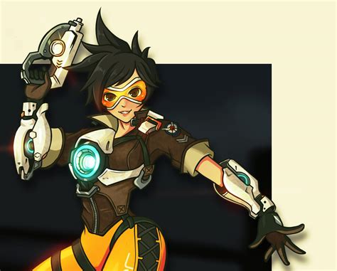 Tracer Overwatch Fanart Close Up Vers By Villian Kucingkecil On