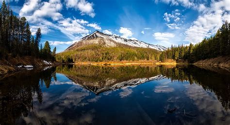 Hd Wallpaper Glacier National Park Lake Body Of Water Trees And