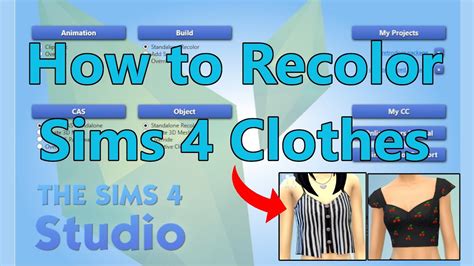Sims 4 Studio Cas Recoloring Tutorial Simskeleton Youtube