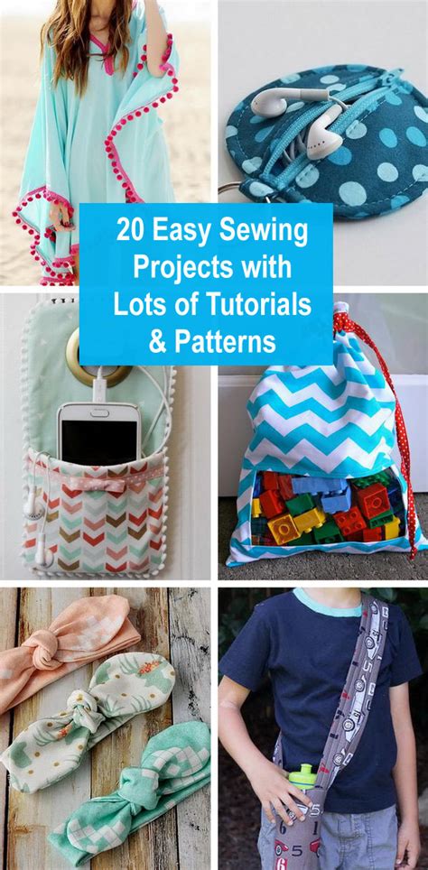 20 Easy Sewing Projects With Lots Of Tutorials And Patterns