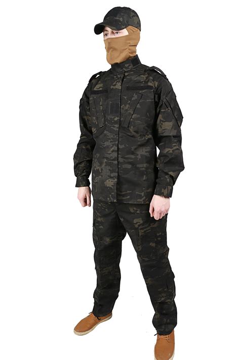 Black Multicam Uniform Ubicaciondepersonascdmxgobmx