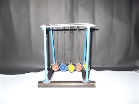 Newton's cradle is set up in such a way to show the laws of conservation of energy, conservation of momentum and friction. How to make Newtons Cradle at home..... Very Cheap And Easy To Make... - YouTube