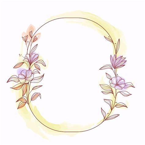 Free Vector Hand Painted Hand Drawn Flowers Frame