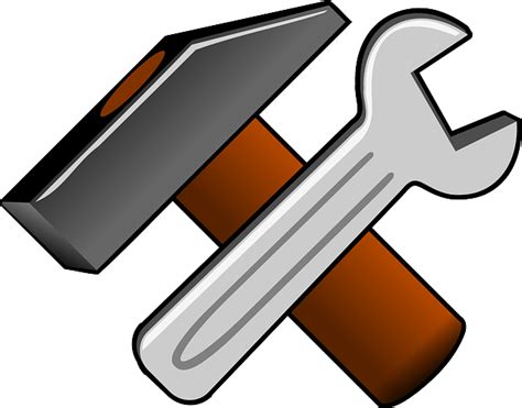 Spanner Hammer Wrench · Free Vector Graphic On Pixabay