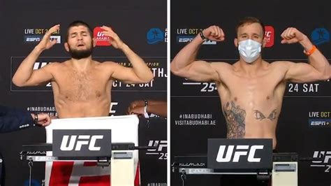 Khabib Nurmagomedov Strips Naked To Make Weight Fight On For Ufc
