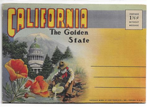 Vintage California Postcard Series Unused In Wonderful Etsy
