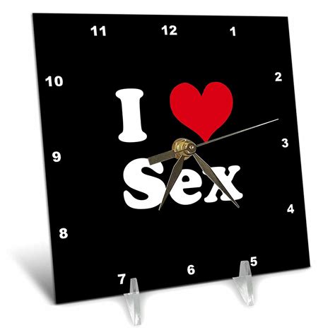 I Love Sex 6x6 Desk Clock Uk Kitchen And Home