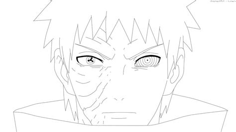 Obito Lineart By Seraphim Chan On Deviantart