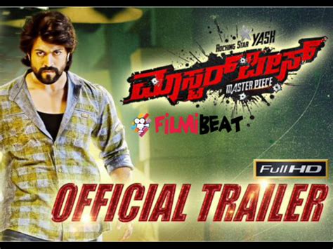 watch the official trailer of yash and shanvi srivastava starring masterpiece filmibeat