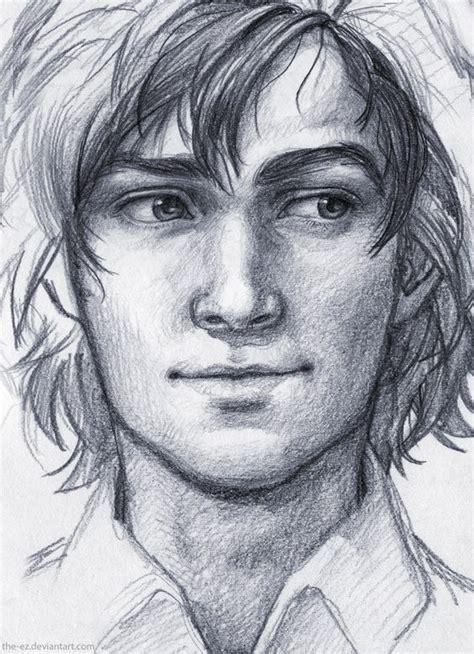 Man Pencil Drawing Face Bestpencildrawing