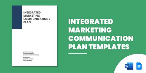 9 Integrated Marketing Communication Plan Templates Pdf Word Pages