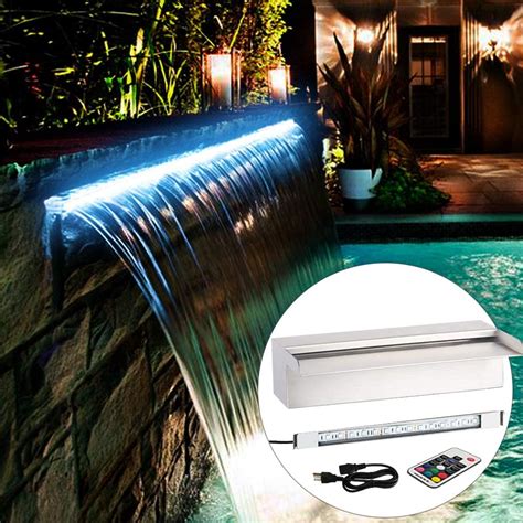 Yuda 24 Led Pool Fountain With 7 Color Changing Stainless