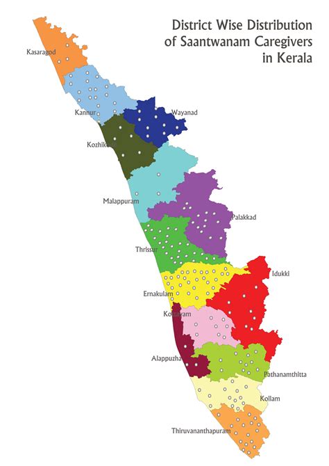 Kerala District Map District Of Kerala Map Kerala Political Map Porn