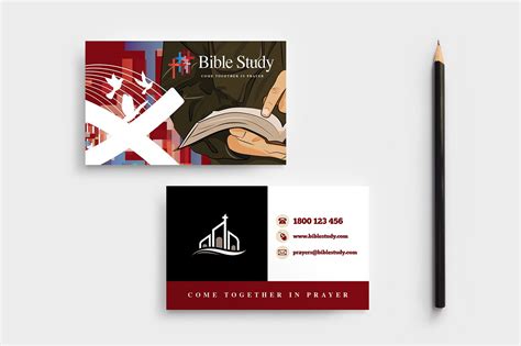 Church Business Card Template Business Card Templates ~ Creative Market