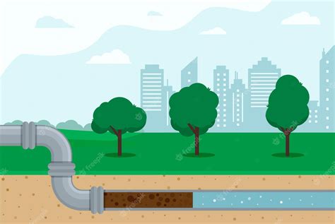 Premium Vector Pipeline For Various Purposes City Engineering Network