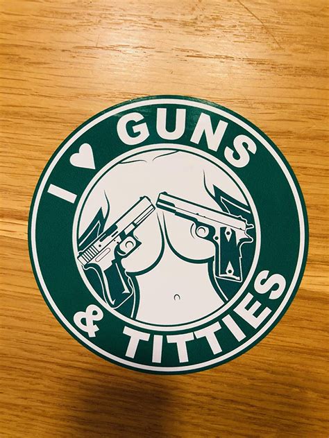 I Love Guns And Titties Aufkleber Sticker Tuning Auto Decal Oldschool