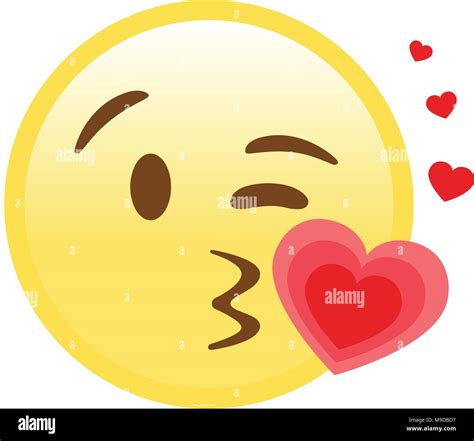 Beso Emoticon Imágenes Vectoriales De Stock Alamy