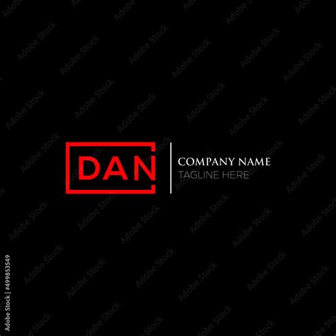 Dan Logo Monogram Isolated On Circle Element Design Template Dan