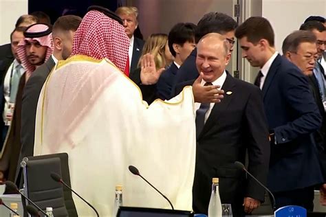 Moment Vladimir Putin And Saudi Crown Prince High Five In Extraordinary Scenes At G20 Summit