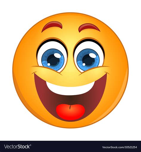 Yellow Smiley Laughing Royalty Free Vector Image