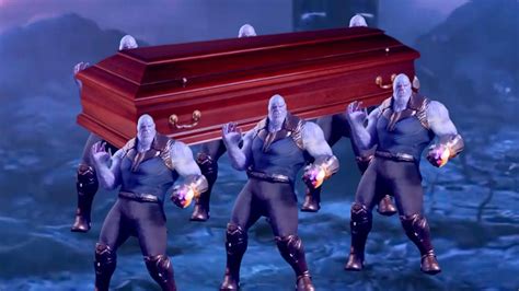 Thanos Does The Coffin Dance Meme In Infinity War Youtube