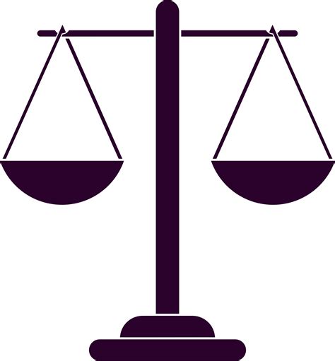 Clipart Justice Scales Silhouette 2