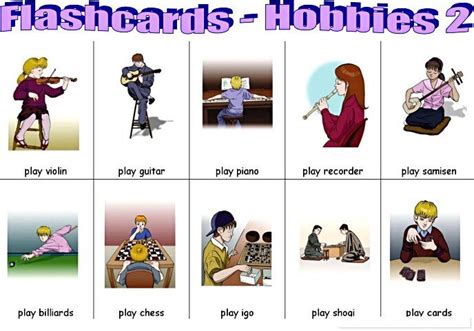 Hobbies Flashcards Vas 2 Lesson
