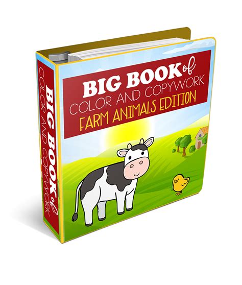 Big Book Of Color And Copywork Farm Animals Edition The Successful